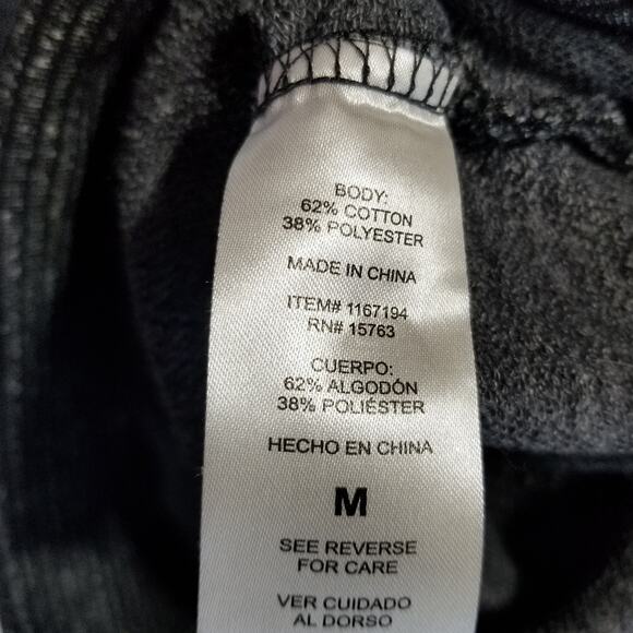 Champion Sweatshirt Womens Medium Gray Black Elite Funnel Neck Pullover Hoodie - Picture 6 of 7